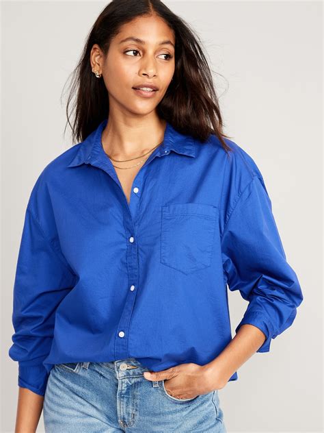 BOYFRIEND SHIRT IN COTTON POPLIN 